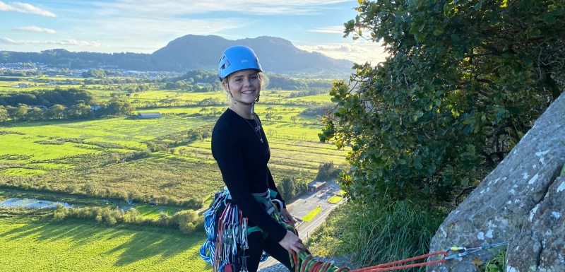 Roxanne Wright Climbs K2 at Hen Cloud